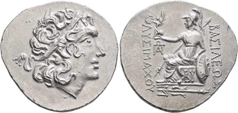 KINGS OF THRACE. Lysimachos, 305-281 BC. Tetradrachm (Silver, 33 mm, 16.17 g, 12...