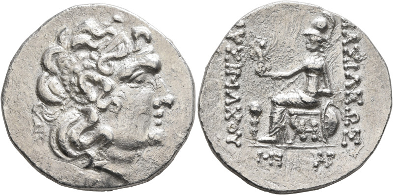 KINGS OF THRACE. Lysimachos, 305-281 BC. Tetradrachm (Silver, 30 mm, 15.52 g, 1 ...