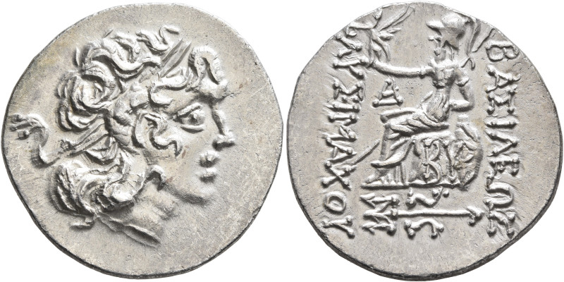 KINGS OF THRACE. Lysimachos, 305-281 BC. Tetradrachm (Silver, 31 mm, 16.36 g, 12...