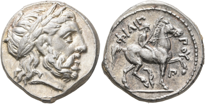 KINGS OF MACEDON. Philip II, 359-336 BC. Tetradrachm (Silver, 24 mm, 14.19 g, 10...