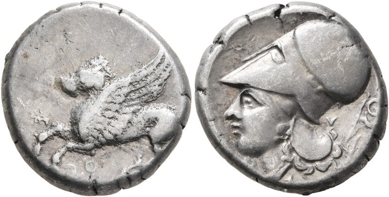 AKARNANIA. Thyrrheion. Circa 320-280 BC. Stater (Silver, 20 mm, 8.48 g, 9 h). Θ ...