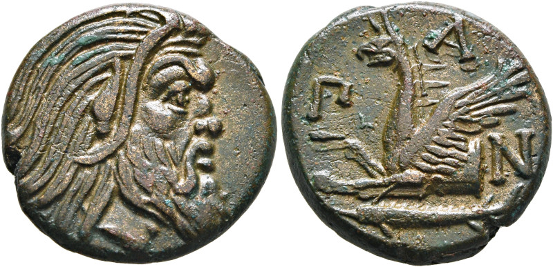 CIMMERIAN BOSPOROS. Pantikapaion. Circa 310-304/3 BC. AE (Bronze, 20 mm, 6.11 g,...