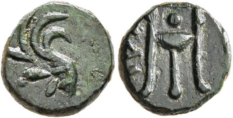 CIMMERIAN BOSPOROS. Pantikapaion. Circa 250-200 BC. AE (Bronze, 9 mm, 0.86 g). W...