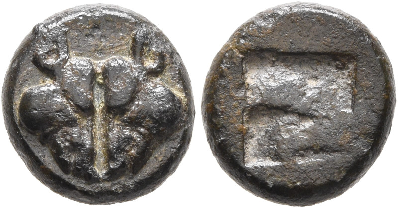 LESBOS. Uncertain mint. Circa 500-450 BC. 1/12 Stater (Billon, 10 mm, 1.26 g). C...