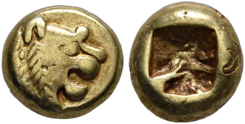 KINGS OF LYDIA. Alyattes to Kroisos, circa 610-546 BC. Hemihekte – 1/12 Stater (...