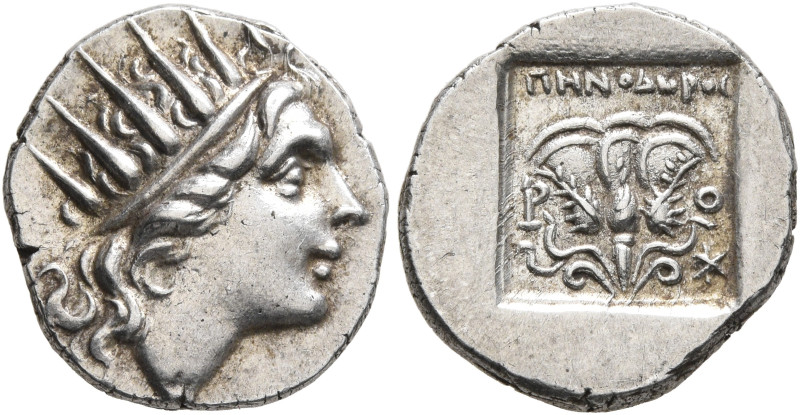 ISLANDS OFF CARIA, Rhodos. Rhodes. Circa 88-84 BC. Drachm (Silver, 15 mm, 2.38 g...