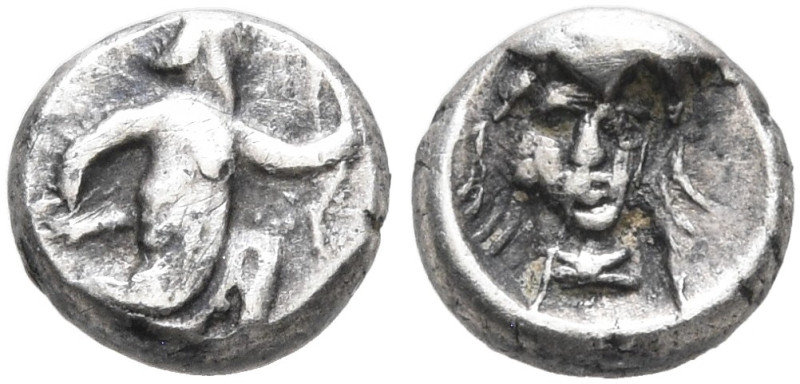 CILICIA. Uncertain. 4th century BC. Tetartemorion (Silver, 6 mm, 0.29 g, 12 h). ...