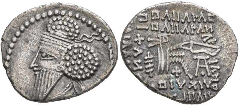 KINGS OF PARTHIA. Osroes I, circa 109-129. Drachm (Silver, 21 mm, 3.39 g, 12 h),...