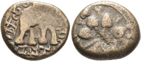 INDIA, Post-Mauryan (Deccan). Satavahanas (Andhras). "Sri Satakanisa", circa 1st century. AE (Bronze, 17 mm, 4.41 g), Kosikiputra Satakarni. RANO KOSI...