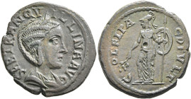 THRACE. Deultum. Tranquillina, Augusta, 241-244. AE (Bronze, 24 mm, 7.83 g, 1 h). SAB TRANQVILLINA AVG Diademed and draped bust of Tranquillina to rig...