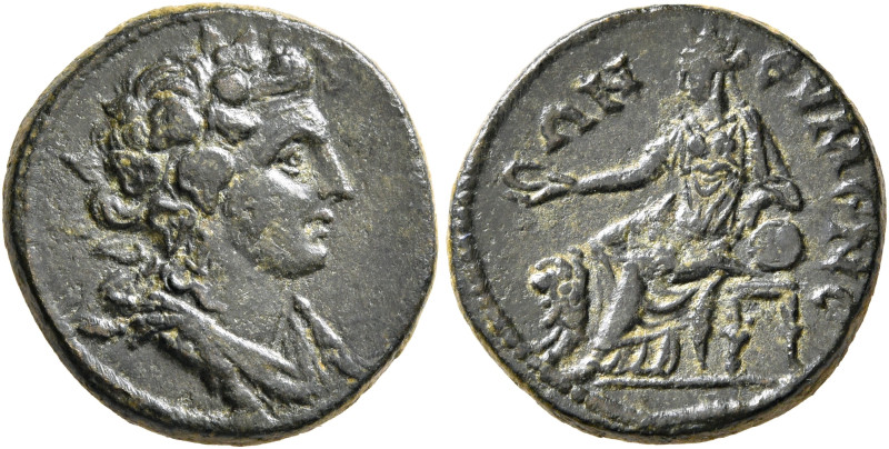 PHRYGIA. Eumeneia. Pseudo-autonomous issue. Hemiassarion (Bronze, 17 mm, 3.56 g,...