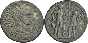 CILICIA. Tarsus. Gordian III, 238-244. Hexassarion (Bronze, 35 mm, 25.12 g, 6 h). ΑΥΤ Κ ΑΝΤ ΓΟΡΔΙΑΝΟC CЄΒ / Π - Π Radiate, draped and cuirassed bust o...