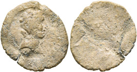 ASIA MINOR. Uncertain. 2nd-3rd centuries. Tessera (Lead, 17 mm, 1.49 g). Head of a young man (Alexander 'the Great'?) to right. Rev. Blank. Cf. Gülbay...