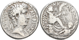 SYRIA, Seleucis and Pieria. Antioch. Augustus, 27 BC-AD 14. Tetradrachm (Silver, 26 mm, 14.08 g, 12 h), CY 28 and COS XII = 4/3 BC. ΚΑΙΣΑΡΟΣ ΣΕΒΑΣΤΟΥ ...
