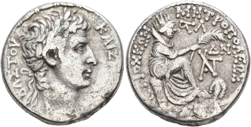 SYRIA, Seleucis and Pieria. Antioch. Augustus, 27 BC-AD 14. Tetradrachm (Silver,...