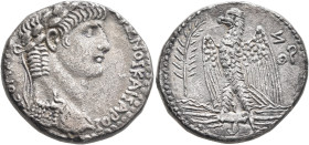 SYRIA, Seleucis and Pieria. Antioch. Nero, 54-68. Tetradrachm (Silver, 25 mm, 14.82 g, 12 h), RY 7 and CY 109 = 60/61. NEPΩNOΣ ΚΑΙΣΑΡ ΣΕΒΑΣΤΟΣ Laureat...