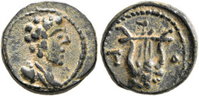 SYRIA, Seleucis and Pieria. Antioch (?). Pseudo-autonomous issue. AE (Bronze, 11 mm, 1.11 g, 12 h), 2nd-3rd century AD. Draped bust of Apollo (?) to r...