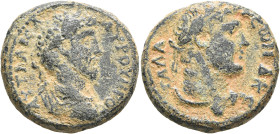 SYRIA, Decapolis. Gadara. Lucius Verus, 161-169. Triassarion (Bronze, 23 mm, 12.75 g, 12 h), CY 226 = 162/3. ΑΥΤ ΚΑΙC Λ ΑΥΡ ΟΥΗΡΟC Laureate, draped an...