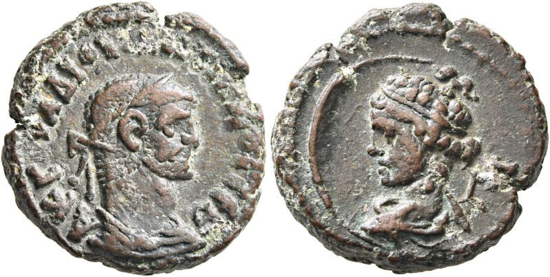 EGYPT. Alexandria. Diocletian, 284-305. Tetradrachm (Potin, 19 mm, 6.99 g, 11 h)...