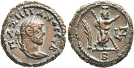 EGYPT. Alexandria. Maximianus, first reign, 286-305. Tetradrachm (Potin, 20 mm, 7.25 g, 12 h), RY 7 = 291/2. ΜΑΞΙΜΙΑΝΟC CЄΒ Laureate head of Maximianu...