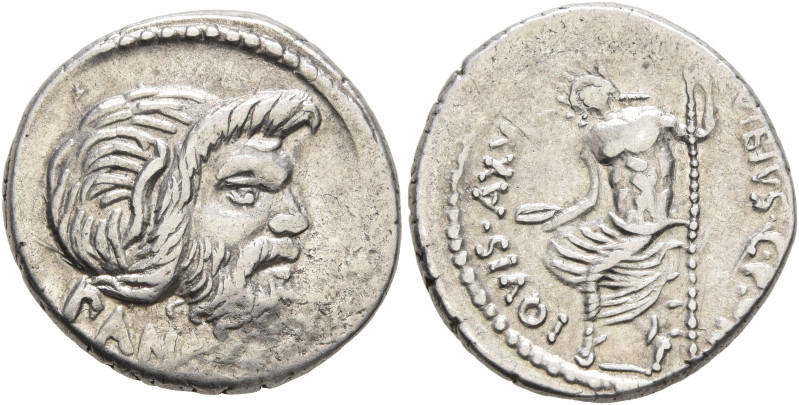 C. Vibius C.f. C.n. Pansa Caetronianus, 48 BC. Denarius (Silver, 18 mm, 3.94 g, ...