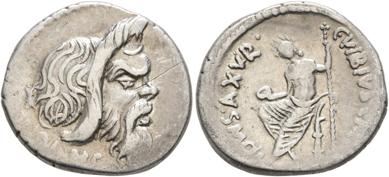 C. Vibius C.f. C.n. Pansa Caetronianus, 48 BC. Denarius (Silver, 18 mm, 3.78 g, ...