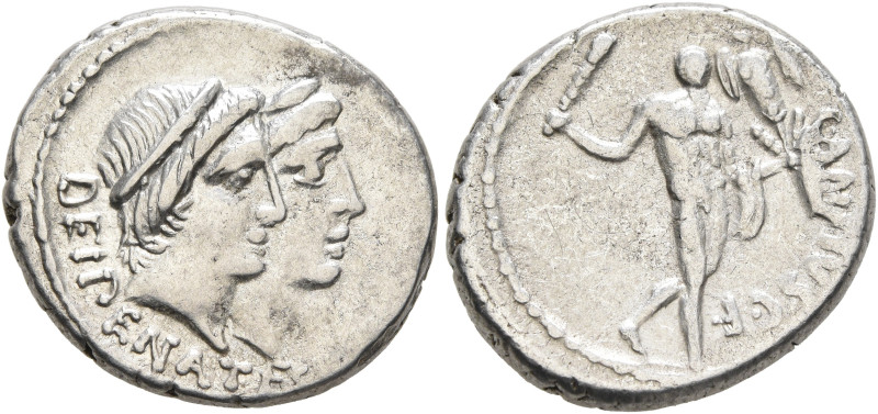C. Antius C.f. Restio, 47 BC. Denarius (Silver, 18 mm, 4.10 g, 7 h), Rome. DEI P...