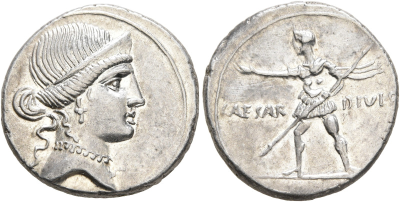 Octavian, 44-27 BC. Denarius (Silver, 17 mm, 3.84 g, 9 h), Rome, autumn 32-summe...