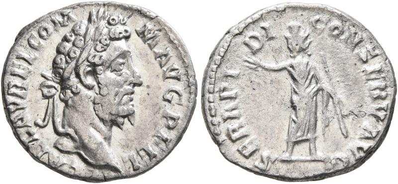 Commodus, 177-192. Denarius (Silver, 18 mm, 2.73 g, 6 h), Rome, 191-192. L AEL A...