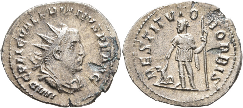 Valerian I, 253-260. Antoninianus (Silver, 23 mm, 3.27 g, 6 h), Rome, 256-257. I...