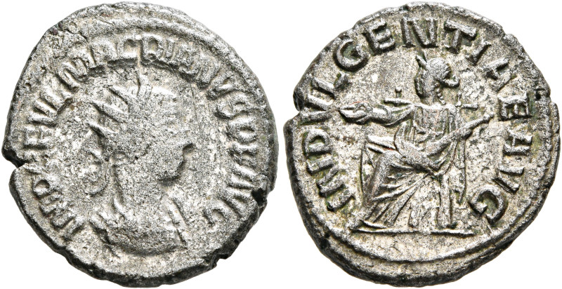 Macrianus, usurper, 260-261. Antoninianus (Billon, 20 mm, 4.59 g, 6 h), Samosata...