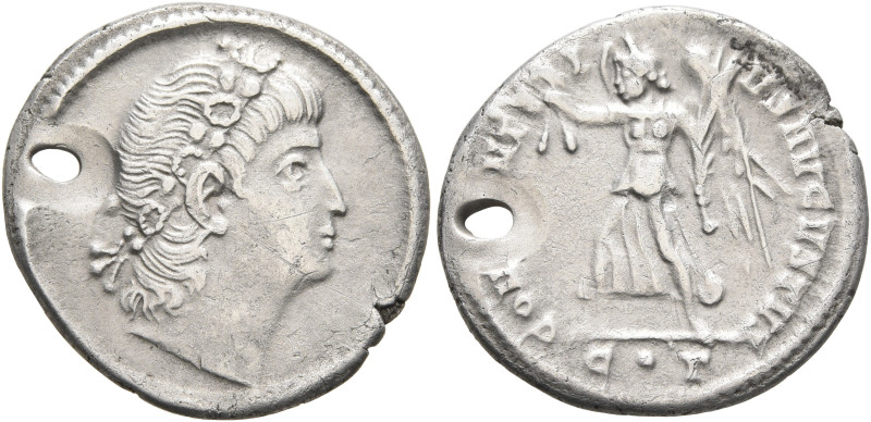 Constantius II, 337-361. Siliqua (Silver, 20 mm, 3.00 g, 6 h), Constantinopolis,...