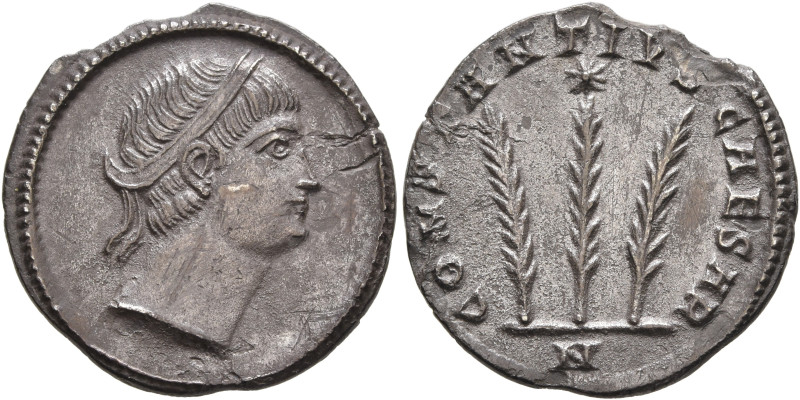 Constantius II, as Caesar, 324-337. Siliqua (Silver, 20 mm, 3.22 g, 12 h), celeb...