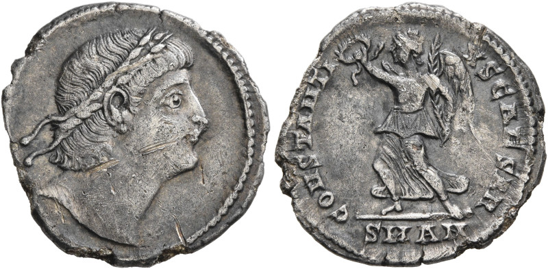 Constantius II, as Caesar, 324-337. Siliqua (Silver, 20 mm, 3.07 g, 6 h), Antioc...