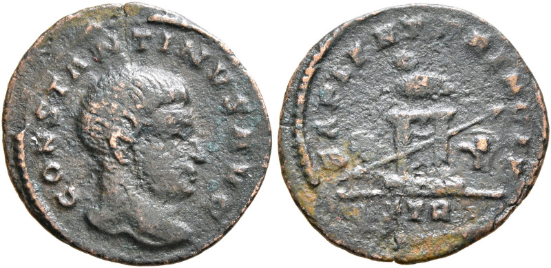 Constantine I, 307/310-337. 1/4 Follis (Bronze, 14 mm, 0.81 g, 6 h), Treveri, 31...