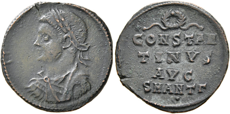 Constantine II, as Caesar, 316-337. Follis (Bronze, 18 mm, 1.81 g, 6 h), Antioch...