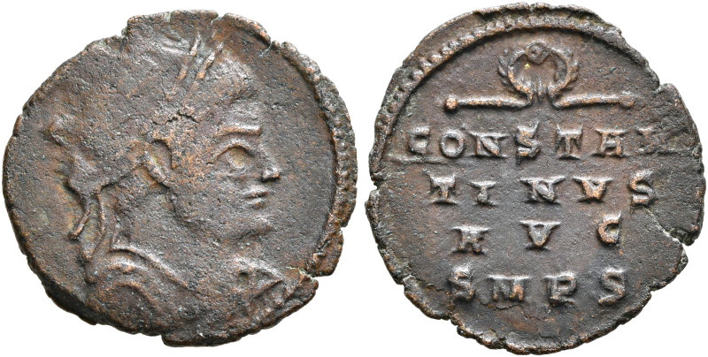 Constantine I, 307/310-337. Follis (Bronze, 16 mm, 1.33 g, 3 h), a contemporary ...