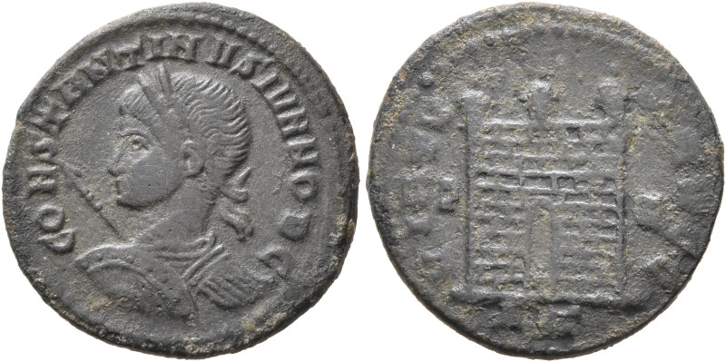 Constantine II, as Caesar, 316-337. Follis (Bronze, 19 mm, 2.98 g, 6 h), Rome, c...