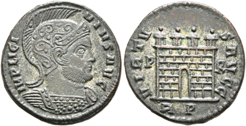 Licinius I, 308-324. Follis (Silvered bronze, 18 mm, 2.91 g, 7 h), Rome, circa 3...