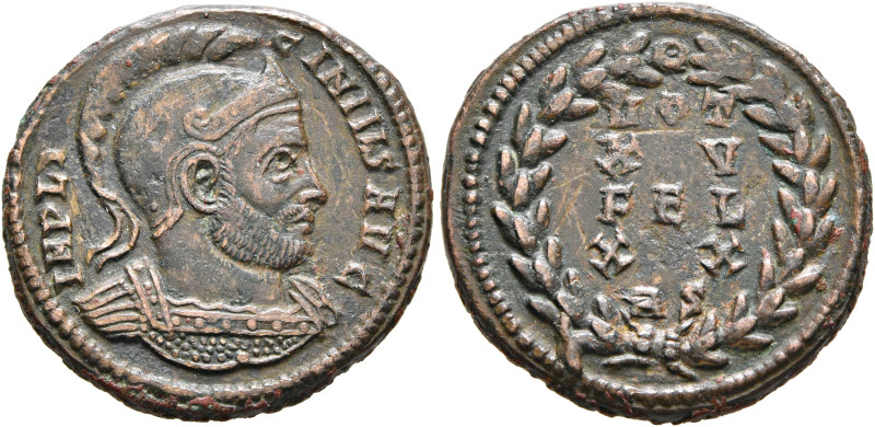 Licinius I, 308-324. Follis (Bronze, 10 mm, 3.69 g, 12 h), Rome, circa 320. IMP ...