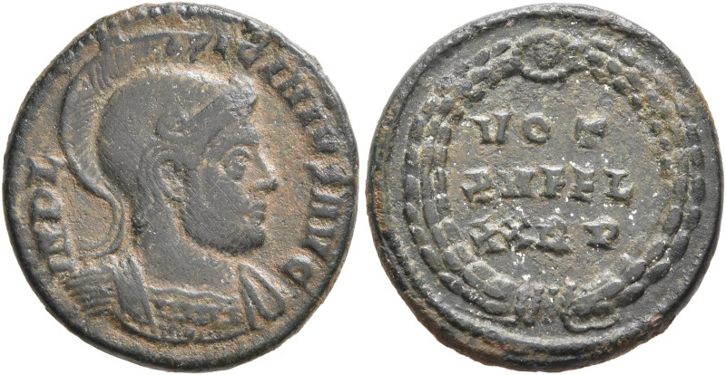 Licinius I, 308-324. Follis (Bronze, 19 mm, 3.54 g, 6 h), Rome, circa 320. IMP L...