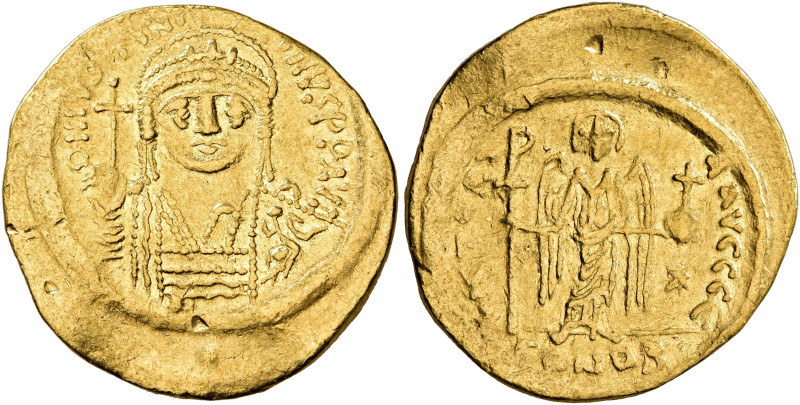 Justinian I, 527-565. Solidus (Gold, 20 mm, 4.41 g, 6 h), Constantinopolis, 545-...