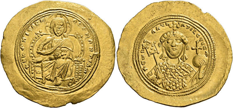 Constantine IX Monomachus, 1042-1055. Histamenon (Gold, 29 mm, 4.41 g, 5 h), Con...