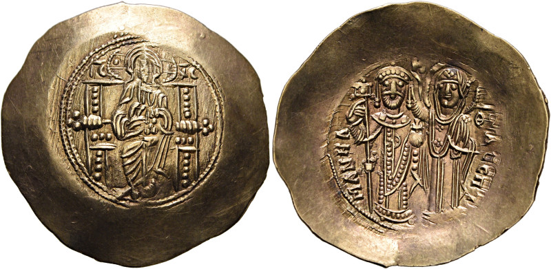 Manuel I Comnenus, 1143-1180. Aspron Trachy (Electrum, 31 mm, 4.25 g, 6 h), Cons...