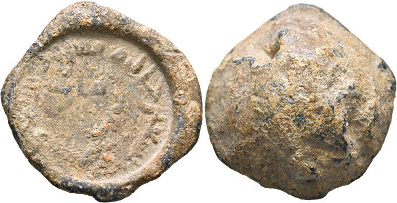 ISLAMIC. Circa 2nd-3rd centuries AH = circa 9th-10th centuries AD. Seal (Lead, 3...