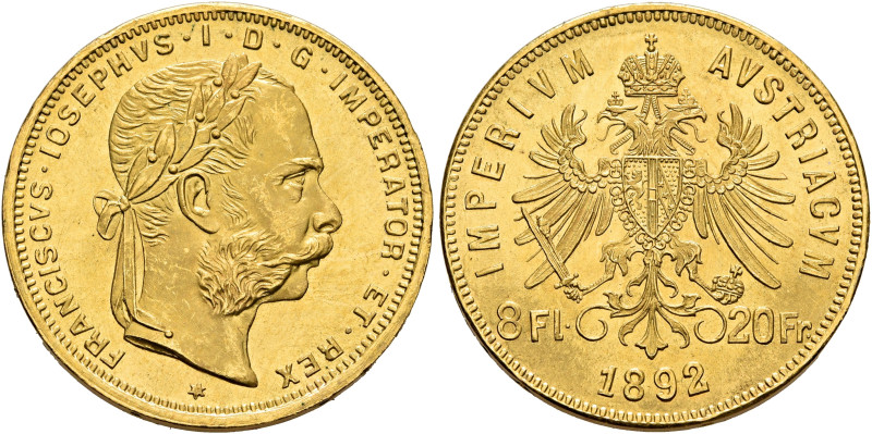 AUSTRIA. Kaisertum Österreich-Ungarn. Franz Josef I, 1867-1916. 20 Florins – 20 ...