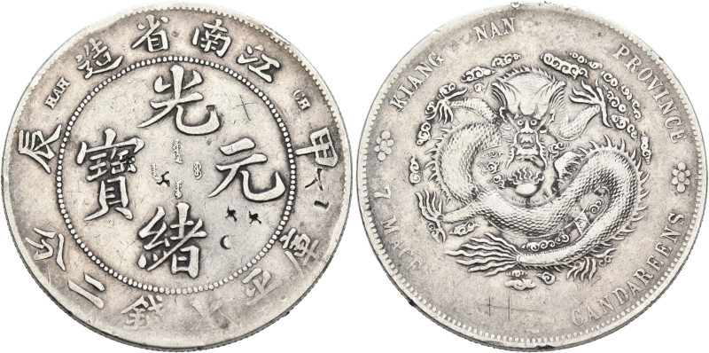 CHINA, Qīng dynasty. Dézōng (Guāngxù), 1875-1908. 7 Mace 2 Candareens – Dollar (...