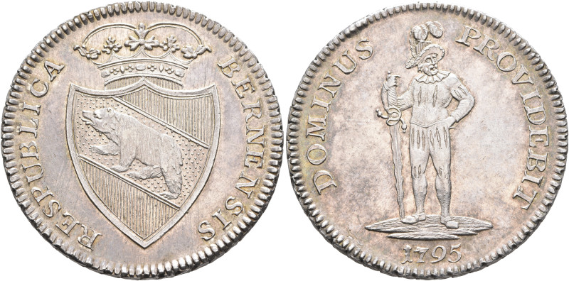 SWITZERLAND. Bern. Stadt. Taler 1795 (Silver, 40 mm, 29.35 g, 6 h). RESPUBLICA B...