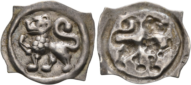 SWITZERLAND. Laufenburg. 1250-1300. Vierzipfliger Pfennig (Silver, 18 mm, 0.32 g...