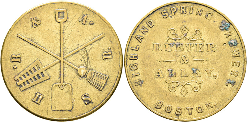 UNITED STATES. 1776-pres. Token (Bronze, 30 mm, 12.20 g, 8 h), issued by the Rue...